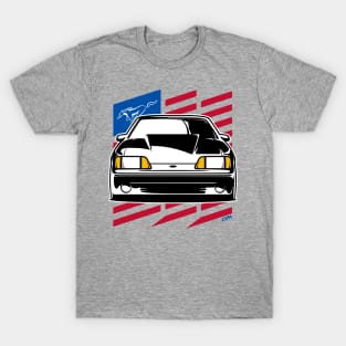 Foxbody Ford Mustang GT US Flag T-Shirt